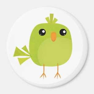 Groene Vogel Cartoon Magneet
