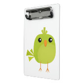 Groene Vogel Cartoon Mini Klembord (Angled2)
