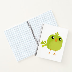 Groene Vogel Cartoon Notitieboek