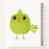 Groene Vogel Cartoon Notitieboek (Achterkant)