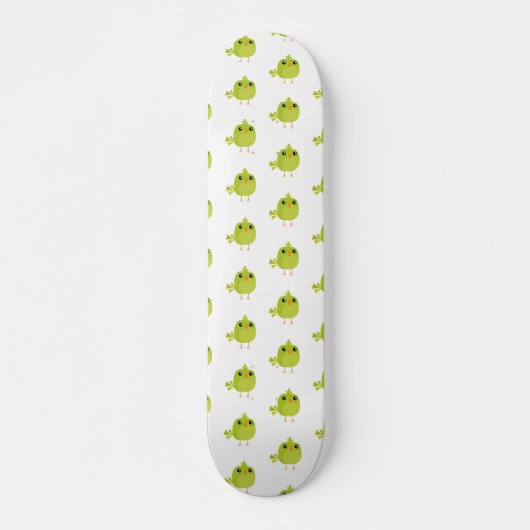 Groene Vogel Cartoon Persoonlijk Skateboard (Voorkant)