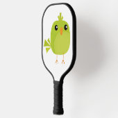 Groene Vogel Cartoon Pickleball Paddle (Links)