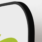 Groene Vogel Cartoon Pickleball Paddle (Links Detail)