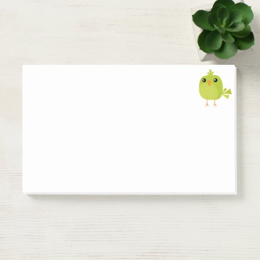 Groene Vogel Cartoon Post-it® Notes (Kantoor)