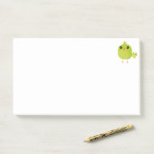 Groene Vogel Cartoon   Post-it® Notes (Op bureau)