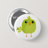 Groene Vogel Cartoon Ronde Button 5,7 Cm (Voorkant /achterkant)