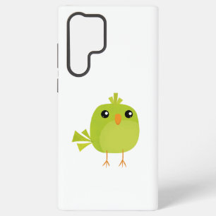 Groene Vogel Cartoon Samsung Galaxy Hoesje