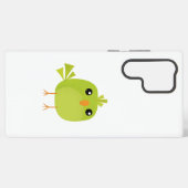 Groene Vogel Cartoon Samsung Galaxy Hoesje (Achterkant horizontaal)