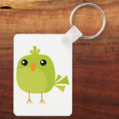 Groene Vogel Cartoon Sleutelhanger (Achterkant)