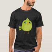 Groene Vogel Cartoon T-shirt (Voorkant)
