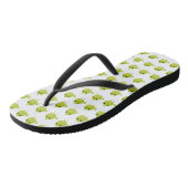 Groene Vogel Cartoon Teenslippers (Schuin)