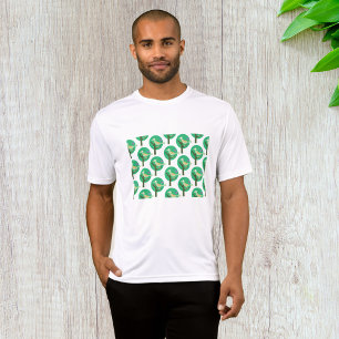Groene vogel en boompatroon Natuur geïnspireerd T-shirt