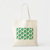 Groene vogel en boompatroon Natuur geïnspireerd Tote Bag (Voorkant)