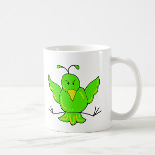 groene vogel, groene vogel koffiemok