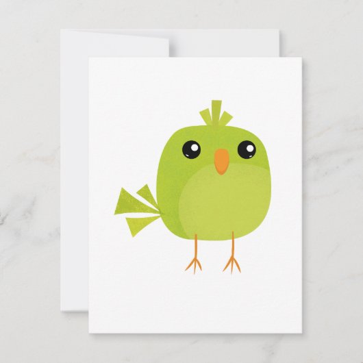 Groene Vogel Kaart (Voorkant)