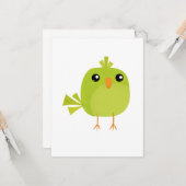 Groene Vogel Kaart (Voorkant / Achterkant in situ)