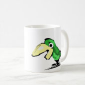 Groene Vogel Koffiemok (Voorkant rechts)
