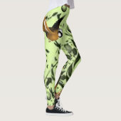 groene vogel lange leggings (Rechts)