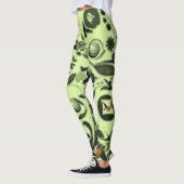 groene vogel lange leggings (Links)