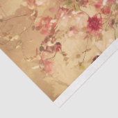 Groene Vogel & Levendig Bloemrijk, Ethische Boom Tissuepapier (Detail)