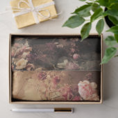 Groene Vogel & Levendige Bloemen, Etherische Boom Tissuepapier (Geschenk)