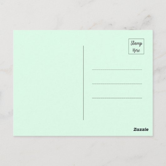 Groene vogel op een tak briefkaart (Achterkant)