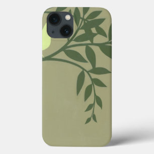 Groene vogel op Groene Tak iPhone 13 Hoesje