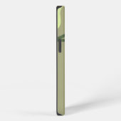 Groene vogel op Groene Tak iPhone Hoesje (Rechterkant)