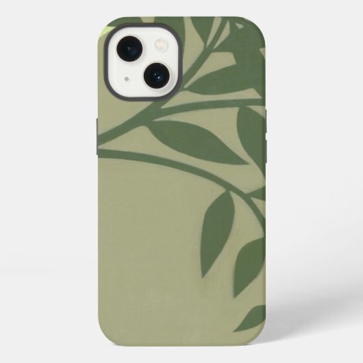 Groene vogel op Groene Tak iPhone Hoesje (Achterkant)