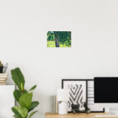 Groene vogelboom verliest Natuur Poster (Thuiskantoor)
