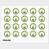 Groene vogelfeestdag voor Stickers (Vel)