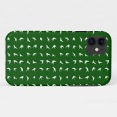 Groene vogelpatroon 1 Case-Mate iPhone case (Achterkant (horizontaal))