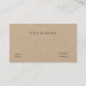 groene vogels - Kraft Visitekaartje (Achterkant)