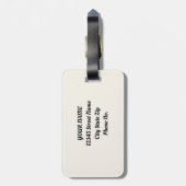 Groene vogelsoorten Waterverf Zilver Glitter Bagagelabel (Achterkant verticaal)