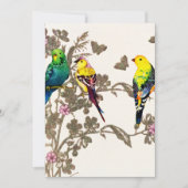 Groene vogelsoorten Waterverf Zilver Glitter Feestdagenkaart (Voorkant)