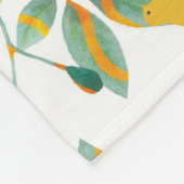 Groene vogeltuin fleece deken (Hoek)
