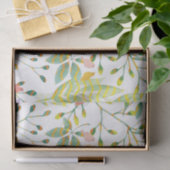 Groene vogeltuin tissuepapier (Geschenk)