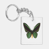 Groene vogelvlinder sleutelhanger (Voorkant Links)