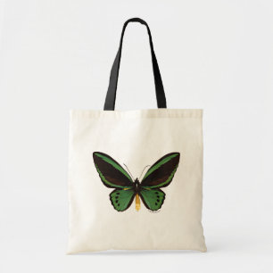 Groene vogelvlinder tote bag