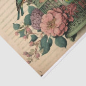  Groene Vogelvogels en ontvlechting van de bloemen Tissuepapier (Detail)