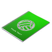 Groene Volleybal Notitieboek (Linkerzijde)