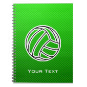 Groene Volleyball Notitieboek (Voorkant)