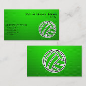 Groene Volleyball Visitekaartje (Voorkant / Achterkant)