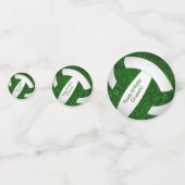 groene volleybalmeisjes op maat confetti (Voorkanten)