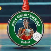 Groene Volleybalspeler Foto Kerstcadeau