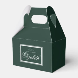 Groene voordoos voor Emerald Bedankdoosjes