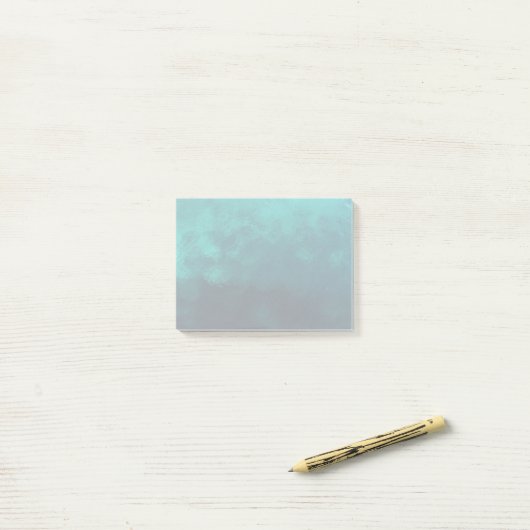 Groene voorgevormde glazen textuur post-it® notes (Op bureau)