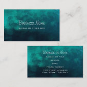 Groene voorgevormde glazen textuur visitekaartje (Voorkant / Achterkant)