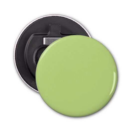 Groene voorjaarsaccentdecor plakken om aan te pass button flesopener (Voorkant)