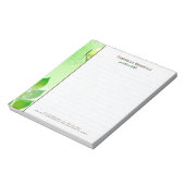 Groene voorjaarsachtergrond met vlinder notitieblok (Linkerzijde)